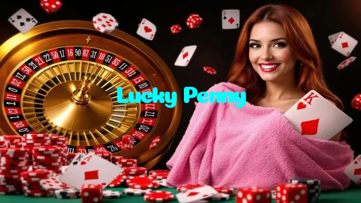 Lucky Penny casino presented on mobile device in Pakistan with slots and live games